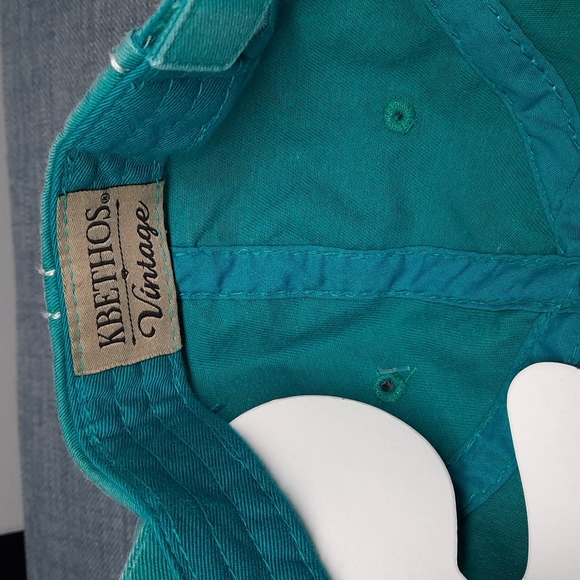 #Dog Momma Baseball Hat Cap Headwear Vintage Look KBETHOS NWOT Teal - Picture 9 of 10